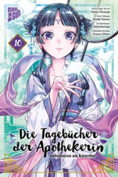 Maomao wurde von Jinshi damit beauftragt, die „Mondfee“ ausfindig zu machen. Diese sagenumwobene Kurtisane soll viele Jahre zuvor den Abgesandten eines verbündeten Königreichs in ihren Bann gezogen haben. Nun haben die Enkelinnen dieses Abgesandten ihren